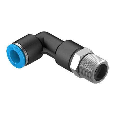 Festo Push-In L-Fitting, Long QSLL-3/8-10 QSLL-3/8-10